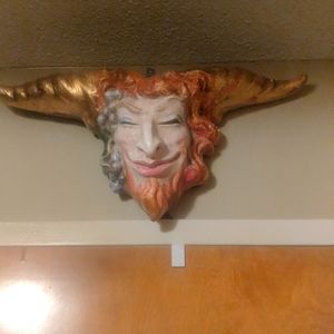 Bucus, wine god. Hand made, signed and dated by the artist.